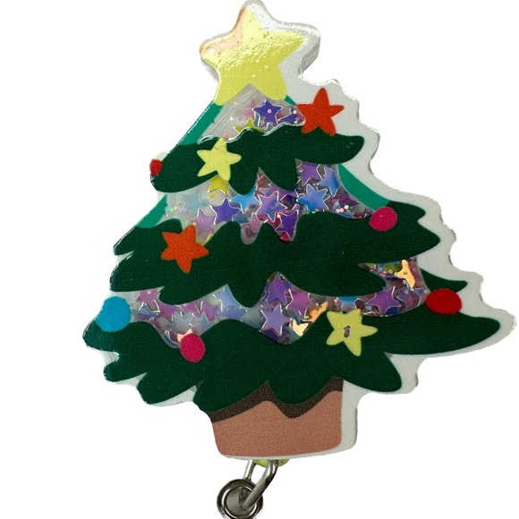 Holiday Badge Reels Set of 3 Christmas ID tag Holders Gift Set - Picture 11 of 12